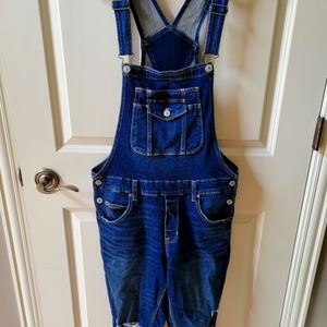 Girls Denim Overalls and Matching Flannel Shirt - Girls Size 14/16